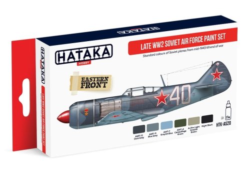 Go to product HATAKA AS20 - Late WW2 Soviet Air Force paint set