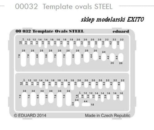 Go to product EDUARD 00032 - Template ovals Steel