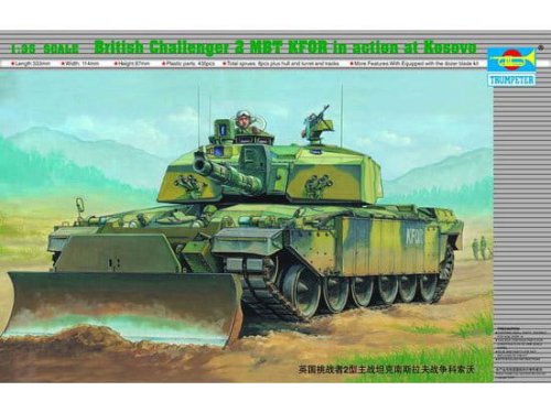 Go to product TRUMPETER 00345 - 1:35 British Challenger 2 MBT KFOR in action at Kosovo