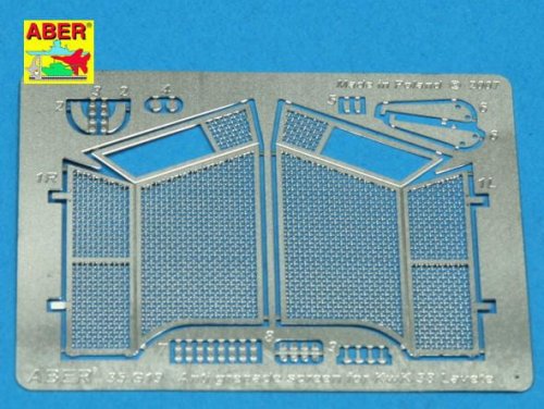 Go to product ABER G19  - 1:35 Anti grenade screen for KwK 38 Lavete for Sdkfz.234/1; 140/1; 251/23; 250/9 Neu Turret