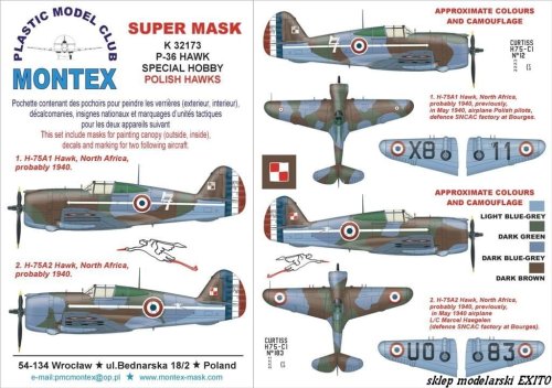 Go to product MONTEX K32173 - 1:32 P-36 Hawk Polish