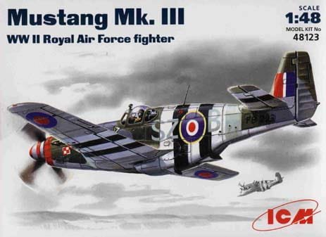 Go to product ICM 48123 - 1:48 Mustang MK III WWII  RAF  fighter