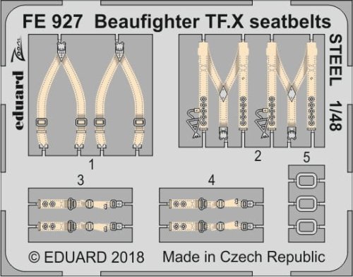 Go to product EDUARD FE927 - 1:48 Beaufighter TF.X seatbelts - Steel