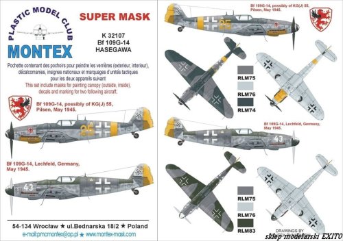 Go to product MONTEX K32107 - 1:32 Bf-109 G-14