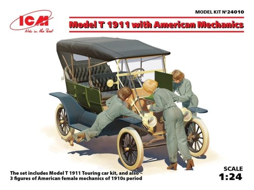 Go to product ICM 24010 - 1:24 Model T 1911 Touring with American Mechanics