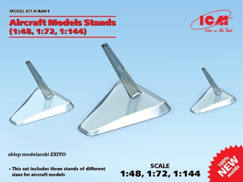 Go to product ICM A001 - 1:48, 1:72, 1:144 Aircraft Models Stands