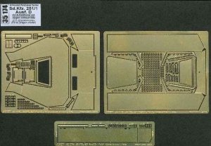 ABER 35174 - 1:35 Sdkfz.251/1 Ausf.D vol.8 - Additional set - Upper armour - late