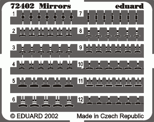 Go to product EDUARD 72402 - 1:72 Mirrors