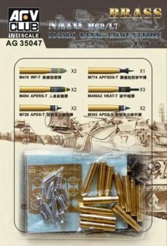 Go to product AFV CLUB AG 35047 - 1:35 M68/L7 105mm Ammunition