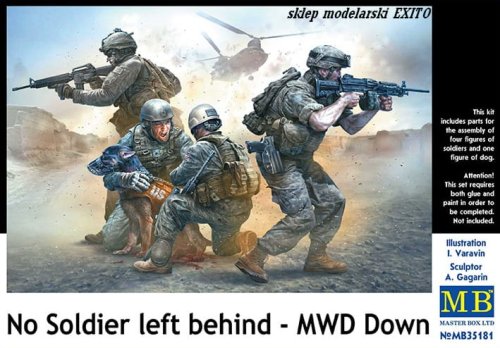 Go to product MASTER BOX 35181 - 1:35 No soldier left behind - MWD Down