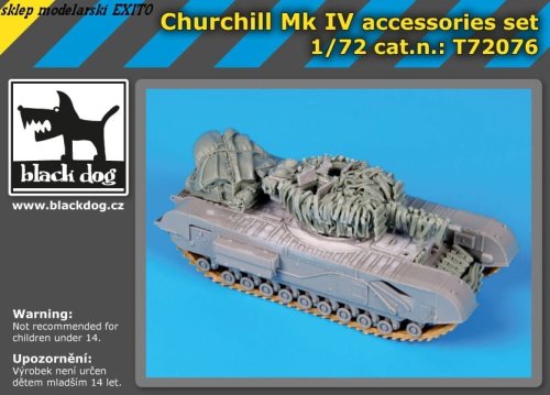 Go to product BLACK DOG T72076 - 1:72 Churchill Mk.IV accessories set