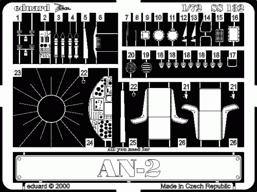 Go to product EDUARD SS132 - 1:72 An-2