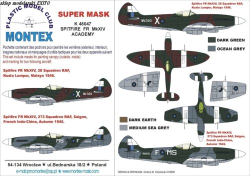 Go to product MONTEX K48047 - 1:48 Spitfire FR Mk.XIV