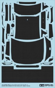 TAMIYA 12658 - 1:24 Subaru BRZ Carbon Pattern Decal Set