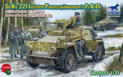 Go to product BRONCO CB 35033 - 1:35 Sd.Kfz.221 Armored Car w/PzB41