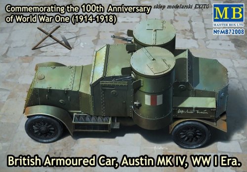 Go to product MASTER BOX 72008 - 1:72 British Armoured Car Austin MK IV WW I Era