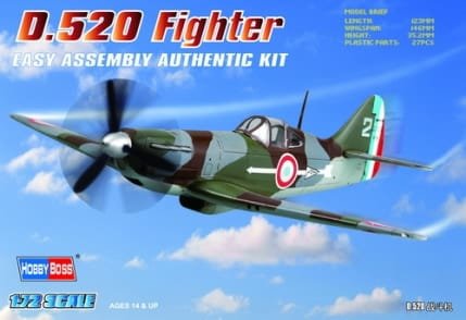 Go to product HOBBY BOSS 80237 - 1:72 French D.520 Fighter