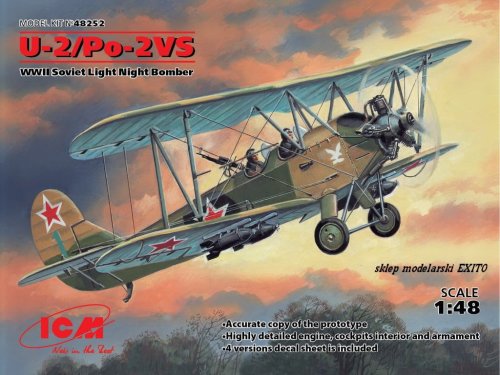 Go to product ICM 48252 - 1:48 U-2 / Po-2VS WWII Soviet Night Light Bomber