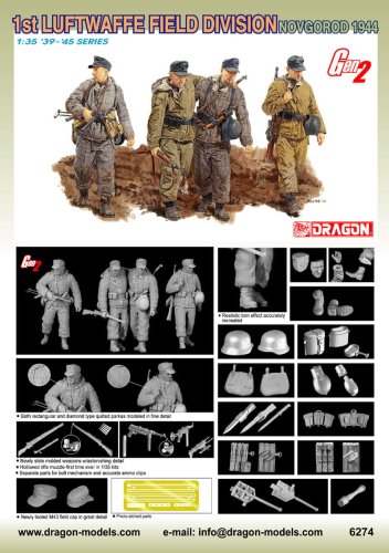 Go to product DRAGON 6274 - 1:35 1st Luftwaffe Field Division Novgorod 1944
