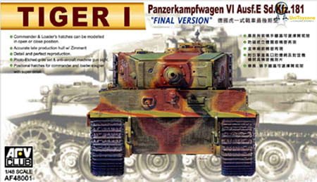 Go to product AFV CLUB 48001 - 1:48 Pz.Kpfw. VI Tiger Final Version