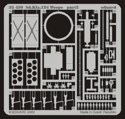 Go to product EDUARD 35450 - 1:35 Sd.Kfz.124 Wespe