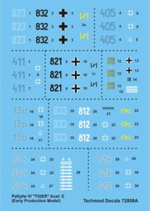 TECHMOD 72808 - 1:72 Pzkpfw.VI Tiger Ausf.E early production