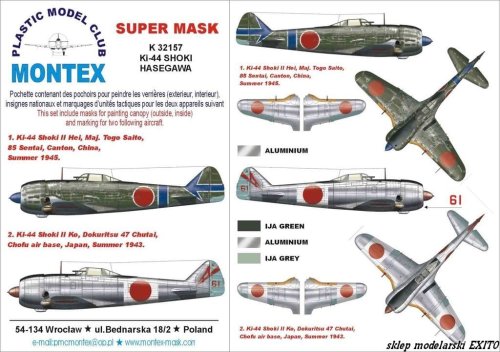 Go to product MONTEX K32157 - 1:32 Ki-44 Shoki