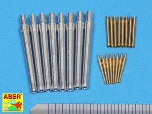 ABER 1:350L-64  - 1:350 Set of Barrels for H.M.S. Warspite battleship - 15” Mk.Ix 8; 6” Mk.XII x 8; 4” Mk.XVI x 8