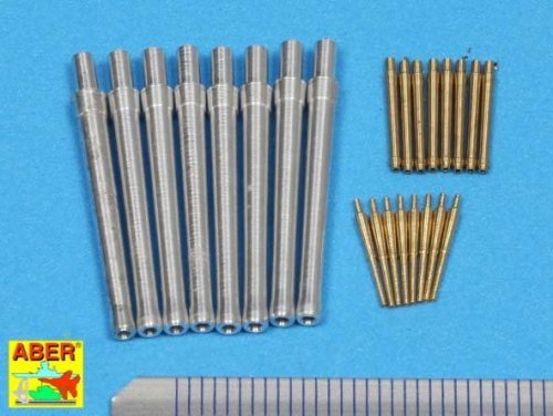 Go to product ABER 1:350L-64  - 1:350 Set of Barrels for H.M.S. Warspite battleship - 15” Mk.Ix 8; 6” Mk.XII x 8; 4” Mk.XVI x 8