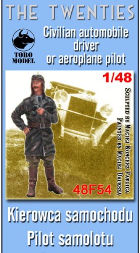 Go to product TORO MODEL 48F54 - 1:48 Civilian automobile driver or aeroplane pilot the twenties