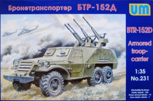 Go to product UNIMODELS 231 - 1:35 BTR-152D Soviet armored car
