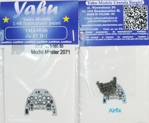 Go to product YAHU YMA4856 - 1:48 Junkers Ju-87B-1 - Instrument Panel
