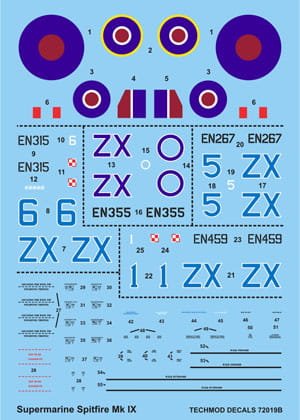 Go to product TECHMOD 72019 - 1:72 Spitfire Mk.IX