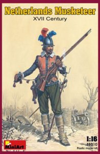 MINIART 16010 - 1:16 Netherlands Musketeer. XVII Century