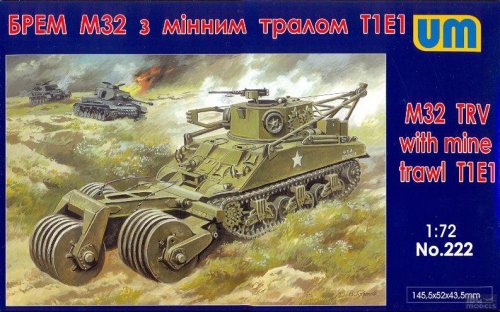 Go to product UNIMODELS 222 - 1:72 M32 Sherman recovery vehicle with mine trawl T1E1