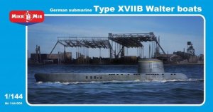 MIKROMIR 144006 - 1:144 German Submarine Type XVIIB Walter boats