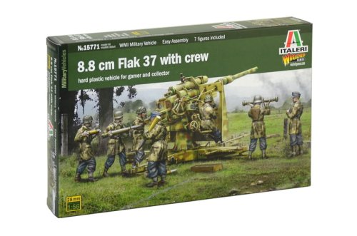 Go to product ITALERI 15771 - 1:56 8.8cm Flak 37 with crew
