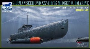 BRONCO CB 35053 - 1:35 German Seehund XXVII B/B5 Midget Submarine