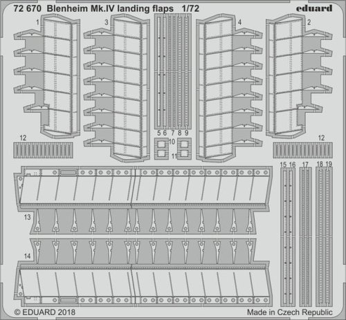 Go to product EDUARD 72670 - 1:72 Blenheim Mk.IV landing flaps