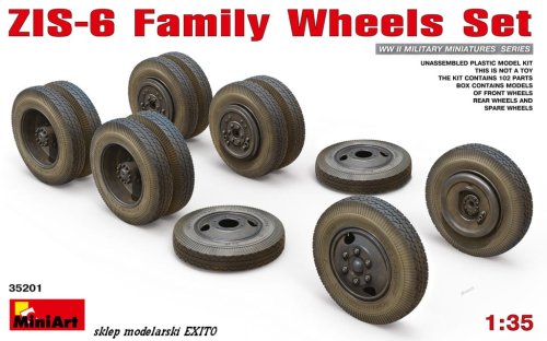 Go to product MINIART 35201 - 1:35 ZiS-6 Family Wheels Set