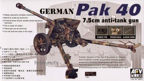 Go to product AFV CLUB 35071 - 1:35 Pak 40 75mm Anti-tank Gun