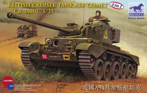 Go to product BRONCO CB 35010 - 1:35 British Cruiser Tank A34 Comet