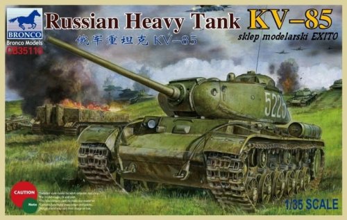 Go to product BRONCO CB 35110 - 1:35 Russian Heavy Tank KV-85