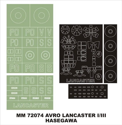Go to product MONTEX MM72074 - 1:72 Lancaster Mk.I/II