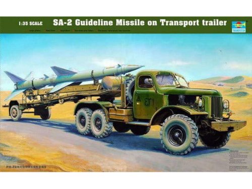Go to product TRUMPETER 00204 - 1:35 SA-2 Guideline Missile on Transport trailer