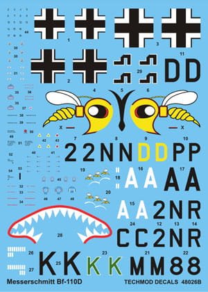 Go to product TECHMOD 48026 - 1:48 Messerschmitt Bf-110D