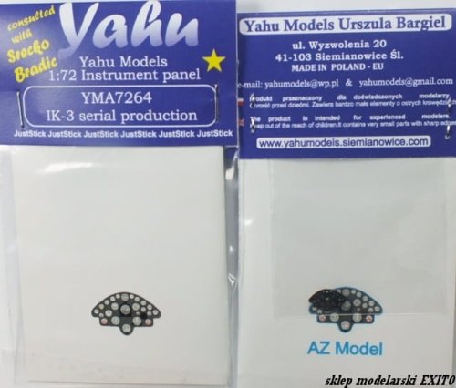 Go to product YAHU YMA7264 - 1:72 IK-3 - Instrument Panel