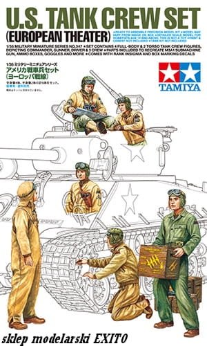 Go to product TAMIYA 35347 - 1:35 US Tank Crew Set (European Theater)