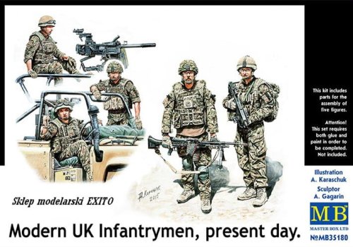 Go to product MASTER BOX 35180 - 1:35 Modern UK Infantrymen , present day