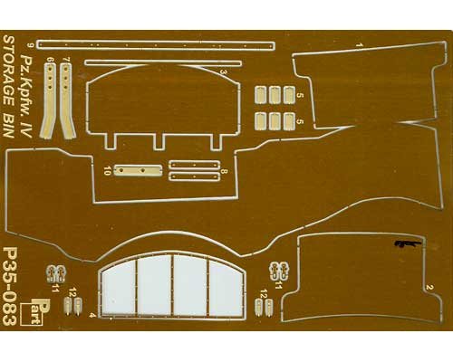 Go to product PART P35083 - 1:35 Pz.Kpfw. IV turret tool box